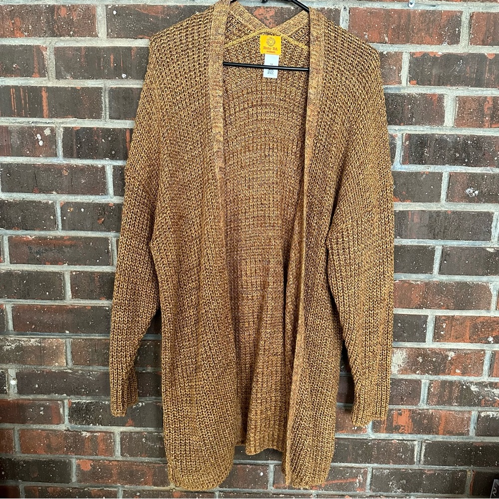 Plus Size Open Front Ruby Rd. Sweater Cardigan - image 1